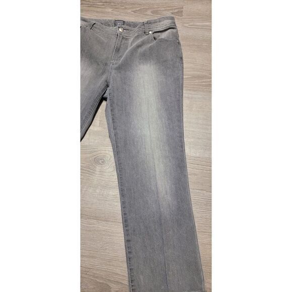 Chico's Additions Women's Black Gray Faded Jeans‎ Chico's Size 2 - Picture 15 of 15